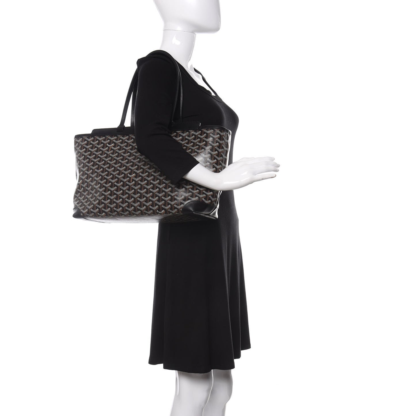 Goyardine Bellechasse Biaude MM Tote Black