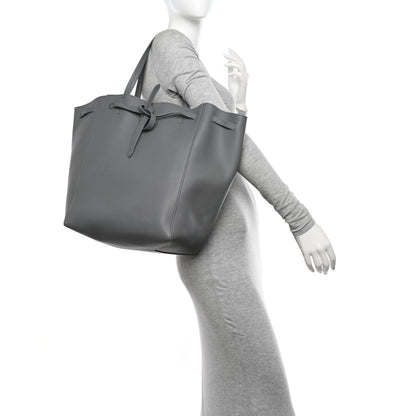 Celine Soft Grained Calfskin Small Belt Cabas Phantom Medium Grey 2 of 11