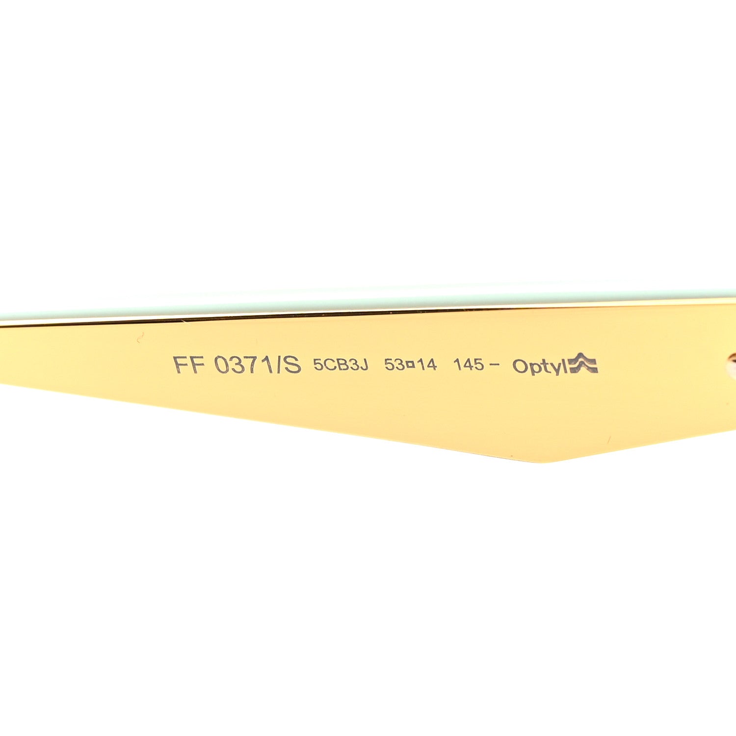 Fendi Acetate Metal Defender Sunglasses FF 0371/S Light Green 6 of 7