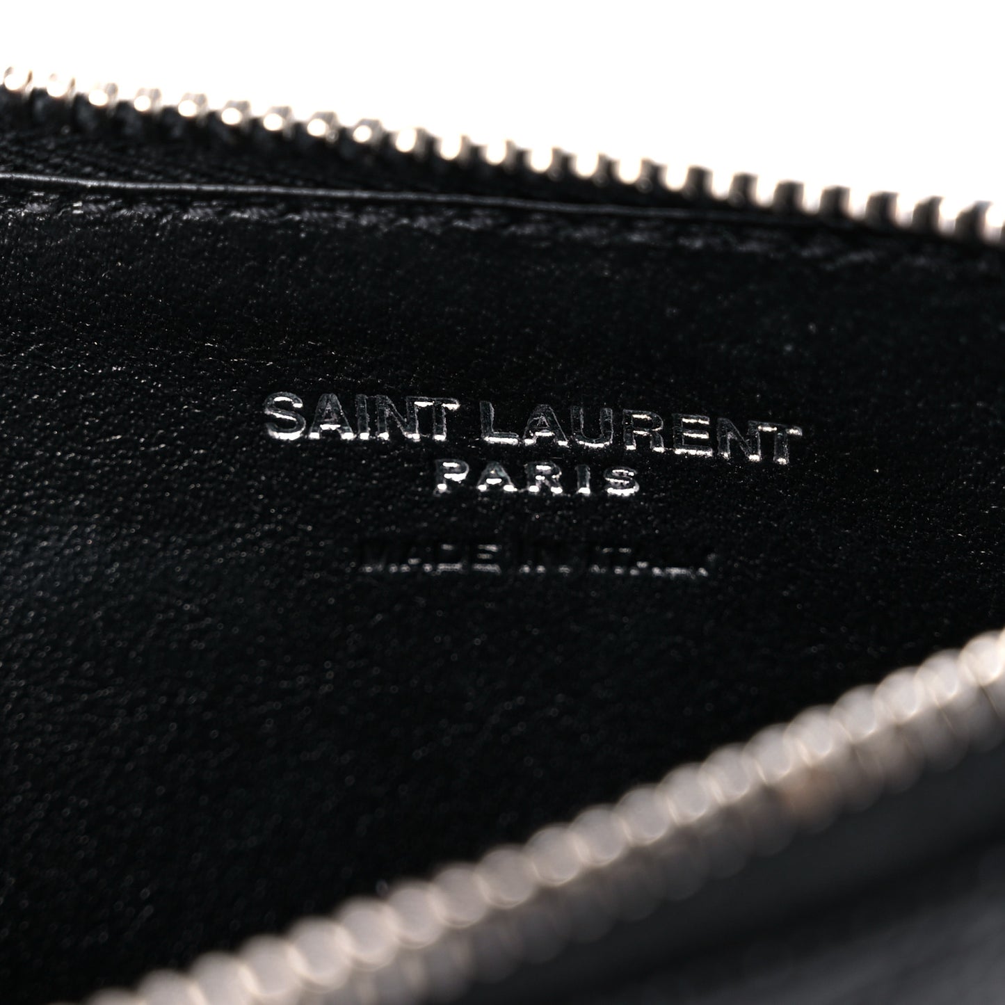 Monogram Grain de Poudre 5 Fragments Zip Pouch Card Holder Black