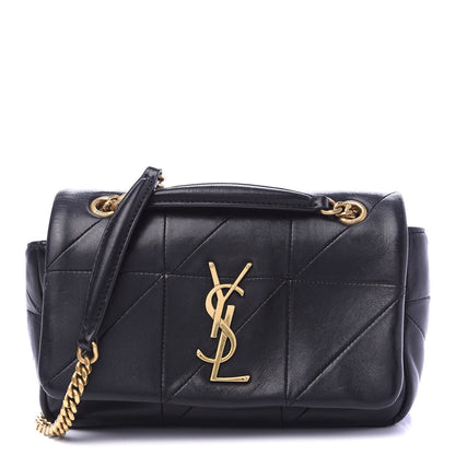 Saint Laurent Lambskin Patchwork Monogram Small Jamie Black 1 of 12