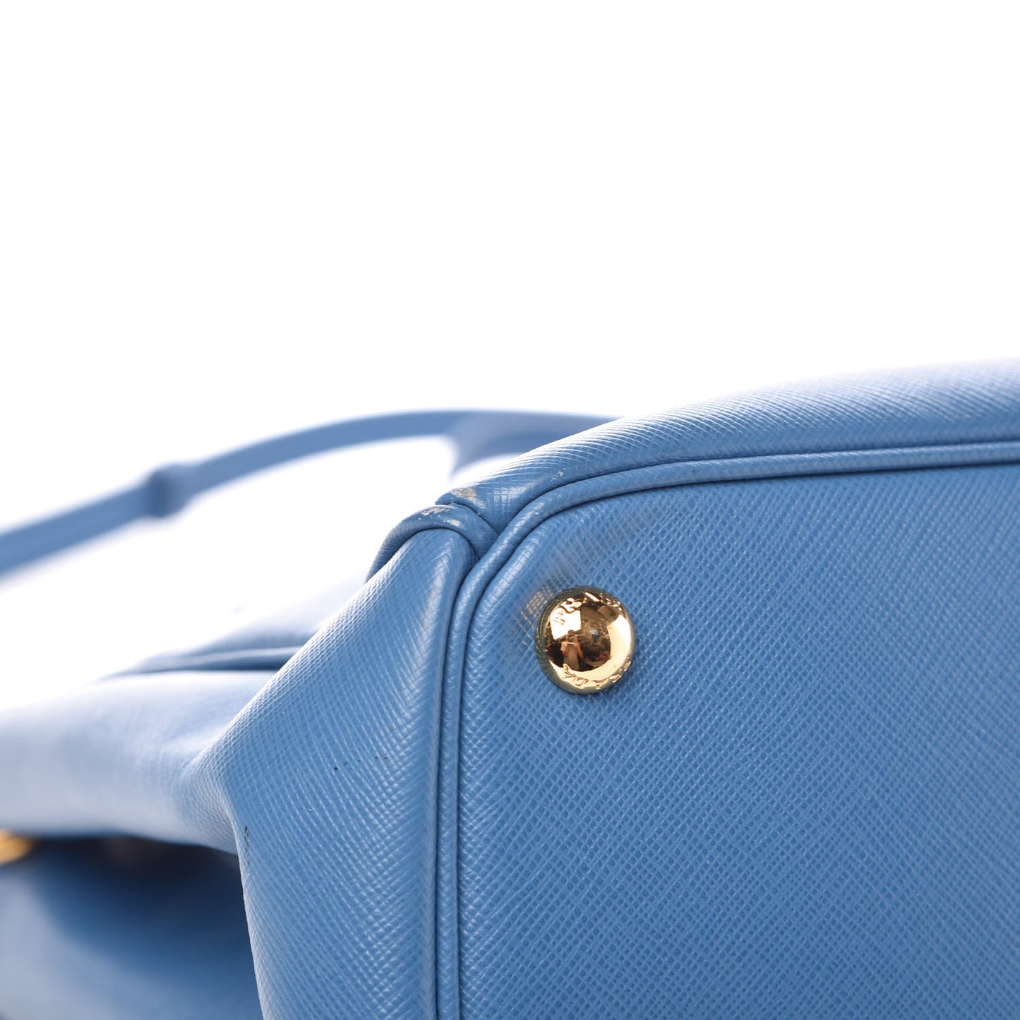 Saffiano Medium Galleria Double Zip Tote Cobalto
