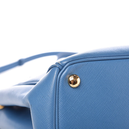 Prada Saffiano Medium Galleria Double Zip Tote Cobalto 11 of 14