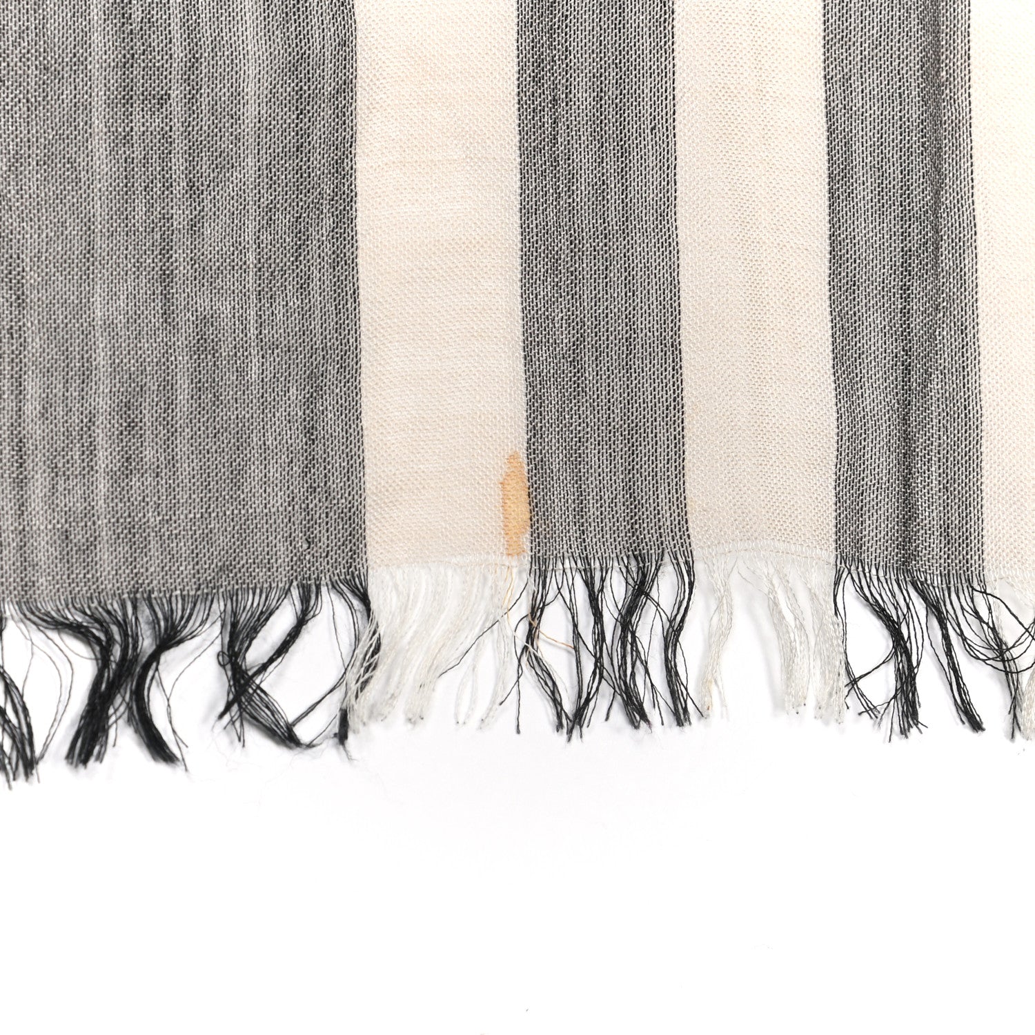 Burberry Linen Classic Check Check Lightweight Scarf Grey 6 of 6