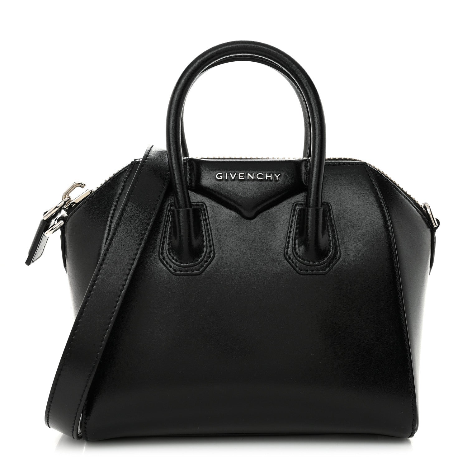 Givenchy Shiny Lord Calfskin Mini Antigona Black 1 of 10