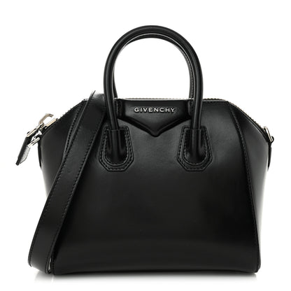 Givenchy Shiny Lord Calfskin Mini Antigona Black 1 of 10