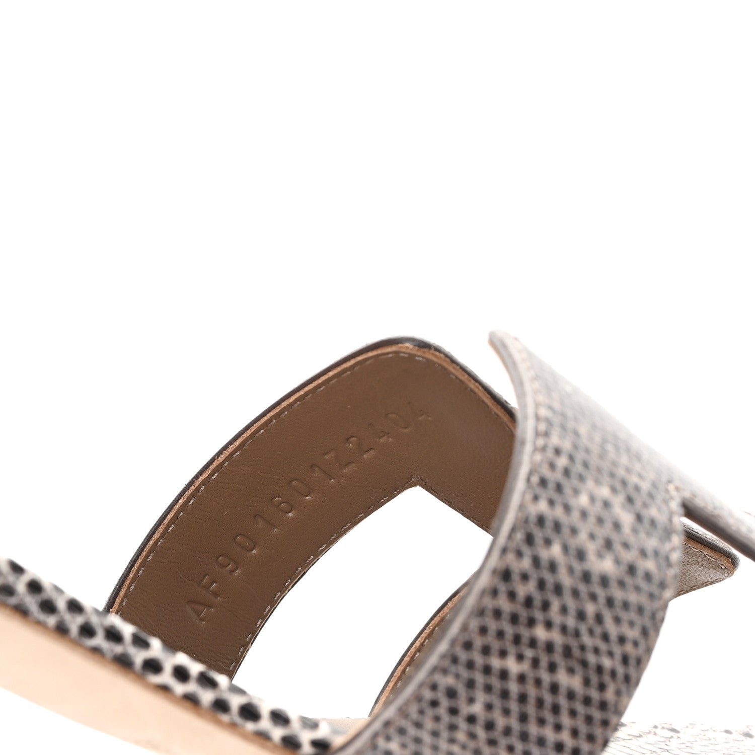 Hermes Lizard Oasis Sandals 40 Ombre 8 of 10