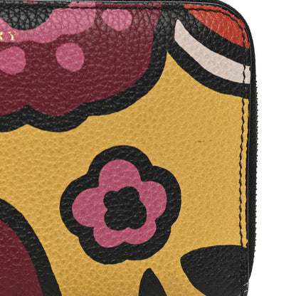 Burberry Calfskin Floral Print Zip Around Wallet 12 of 13