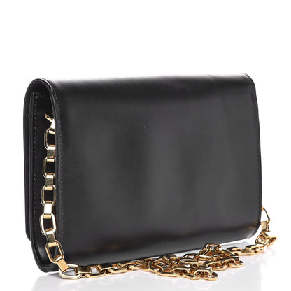 Louis Vuitton Calfskin Chain Louise GM Black 3 of 7
