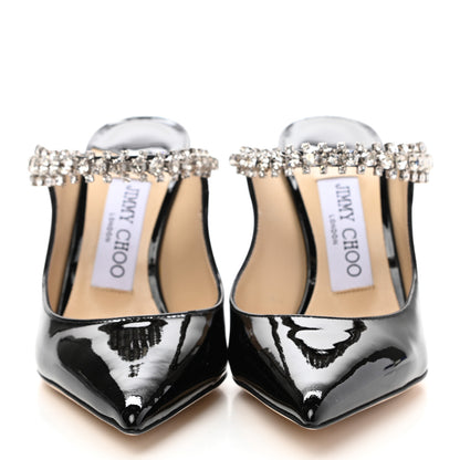 Jimmy Choo Patent Crystal Bing 100 Pumps 35 Black 2 of 7