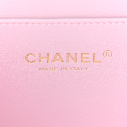 Chanel Caviar Quilted Small Top Handle Vanity Case With Chain Light Pink 6 of 9