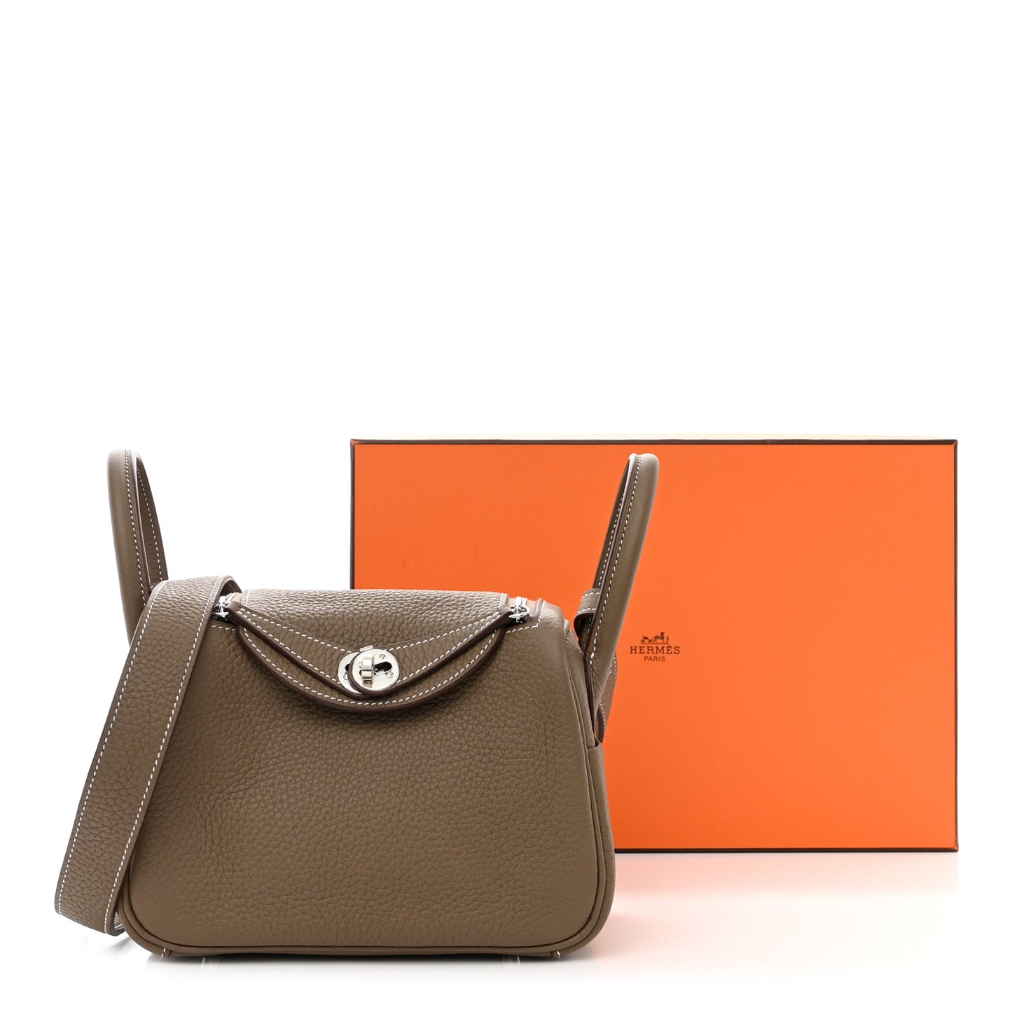 Taurillon Clemence Mini Lindy 20 Etoupe