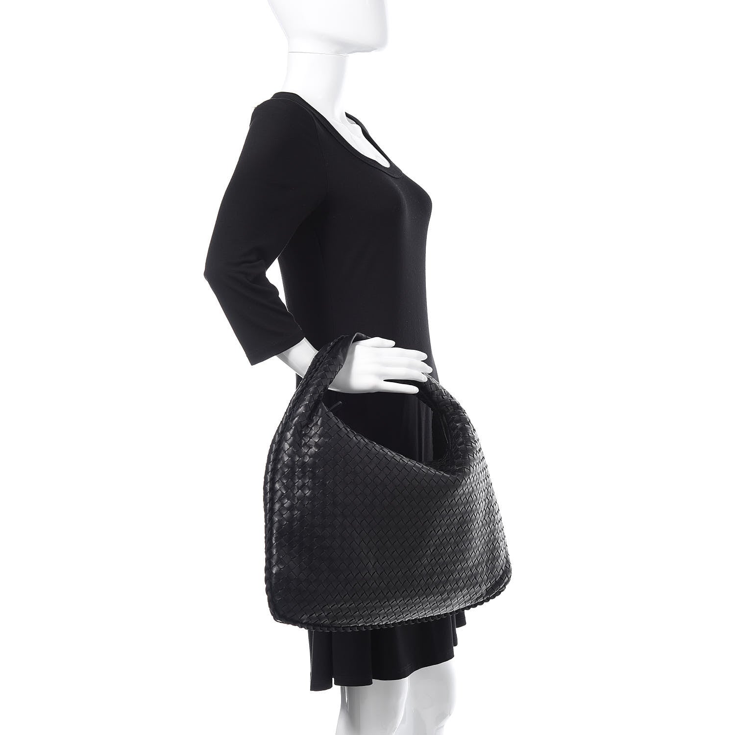 Bottega Veneta Nappa Intrecciato Large Veneta Hobo Black 2 of 10