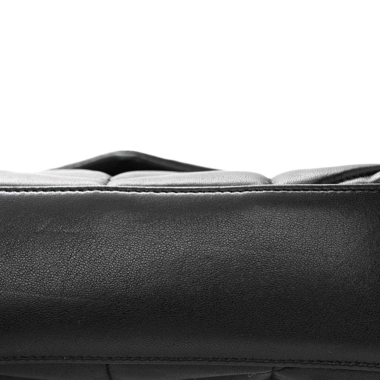 Saint Laurent Lambskin Quilted Toy Loulou Puffer Monogram Chain Satchel Black 11 of 11
