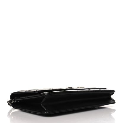 Chanel Aged Calfskin Quilted Lucky Charms 2.55 Reissue Wallet On Chain WOC Black 4 of 10