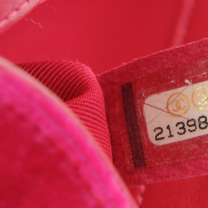 Chanel Velvet Quilted Small Boy Flap Fuchsia 7 of 8