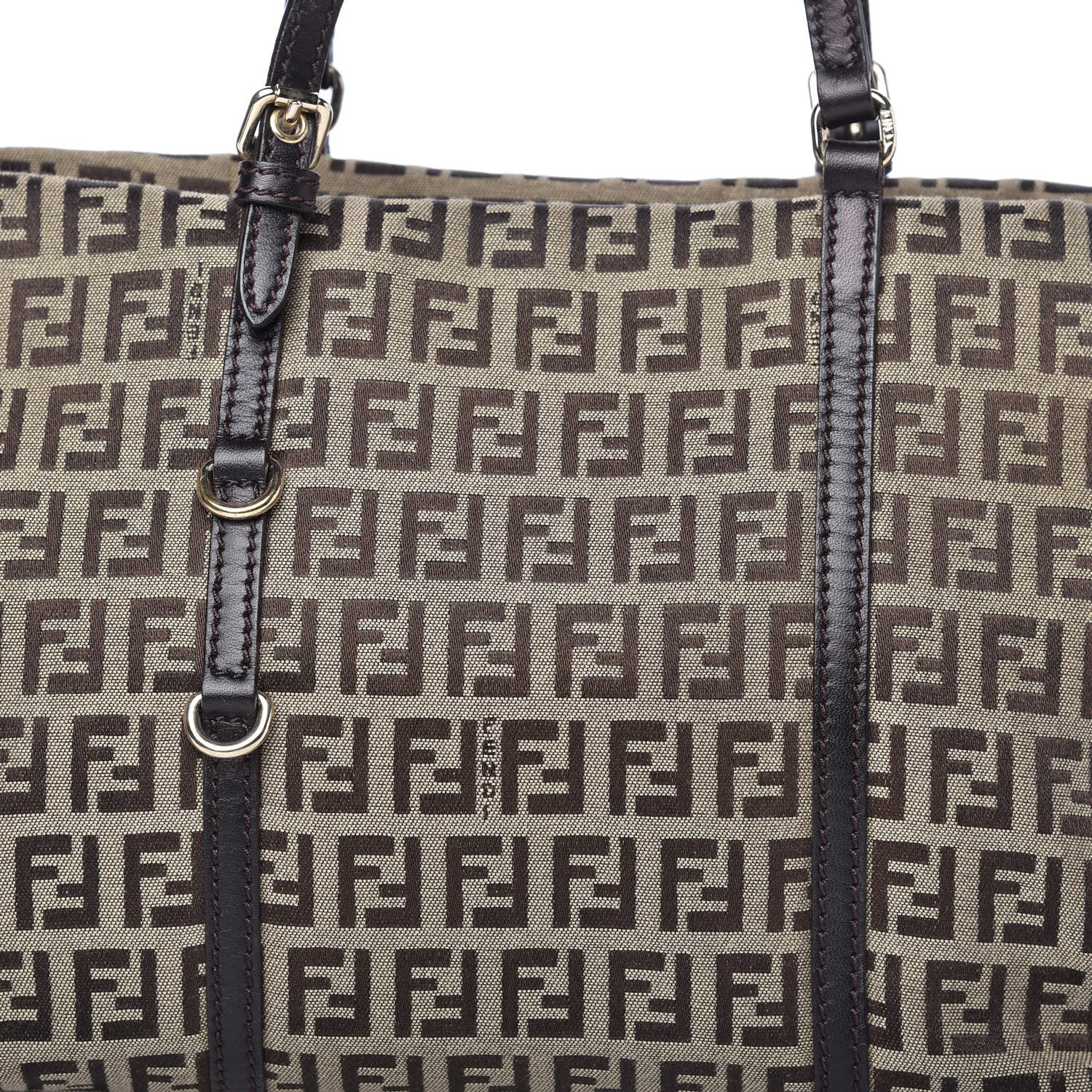 Fendi Zucchino Shopper Tote Brown 11 of 11