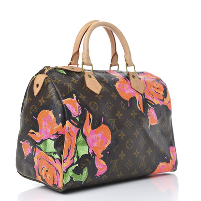 Louis Vuitton Monogram Roses Speedy 30 3 of 10