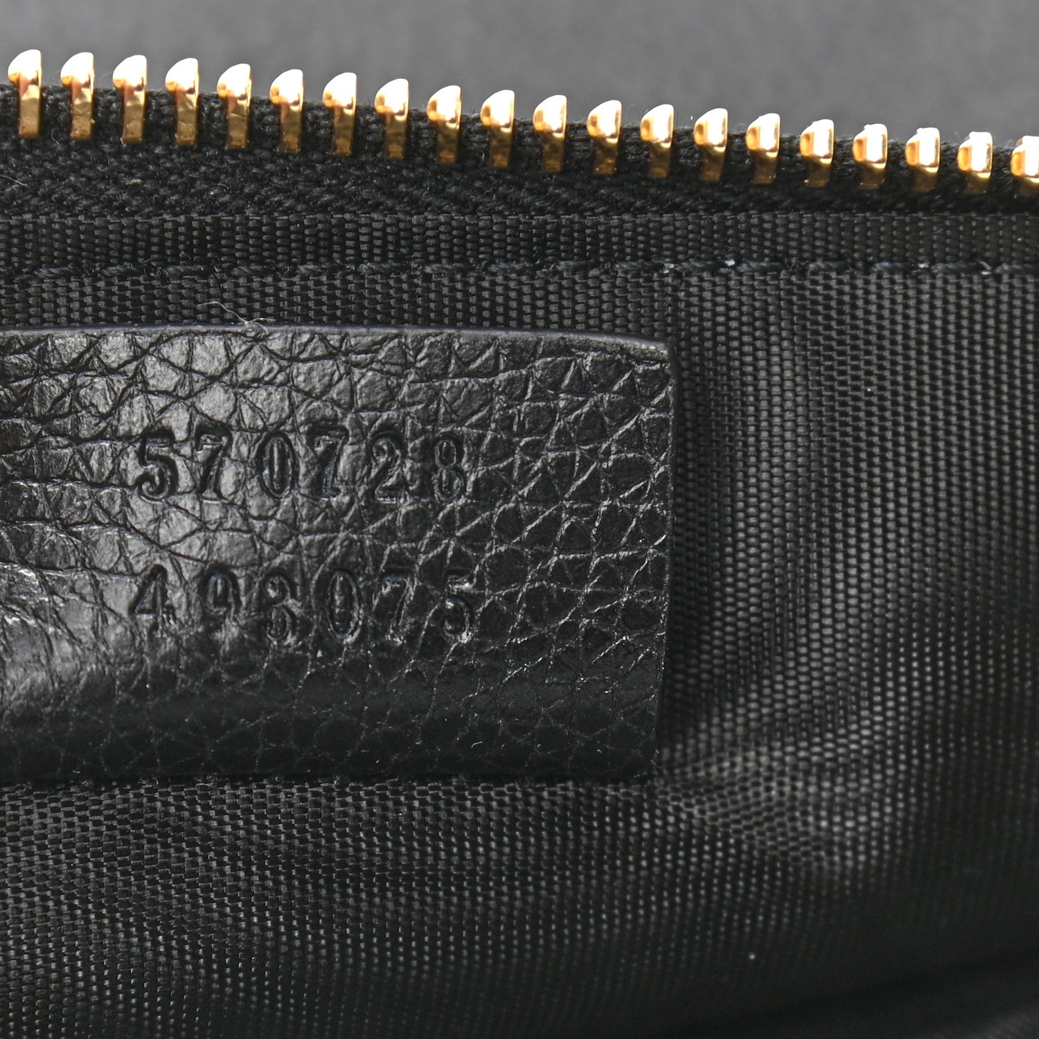 Gucci Grainy Calfskin Zumi Pouch Black 7 of 7