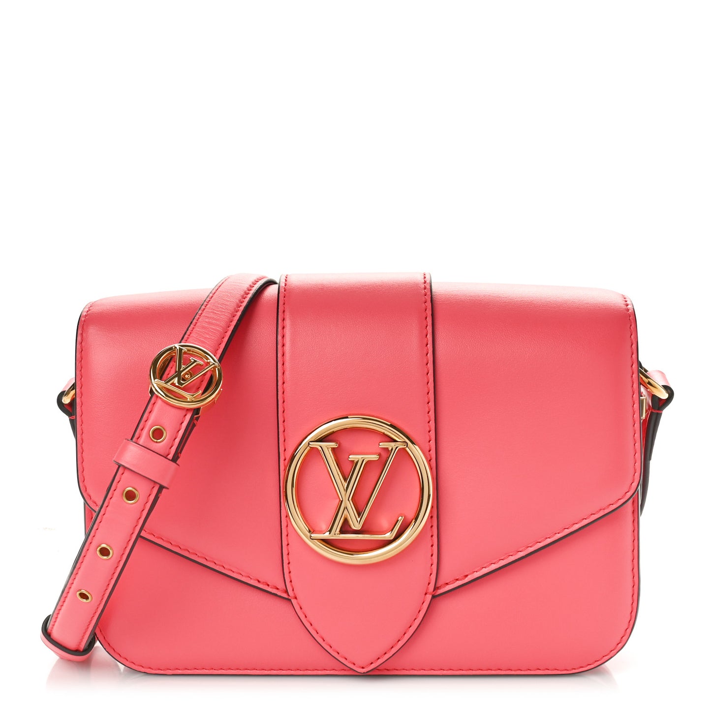 LOUIS VUITTON Smooth Calfskin LV Pont 9 Dahlia