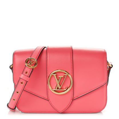 Louis Vuitton LOUIS VUITTON Smooth Calfskin LV Pont 9 Dahlia 1 of 9
