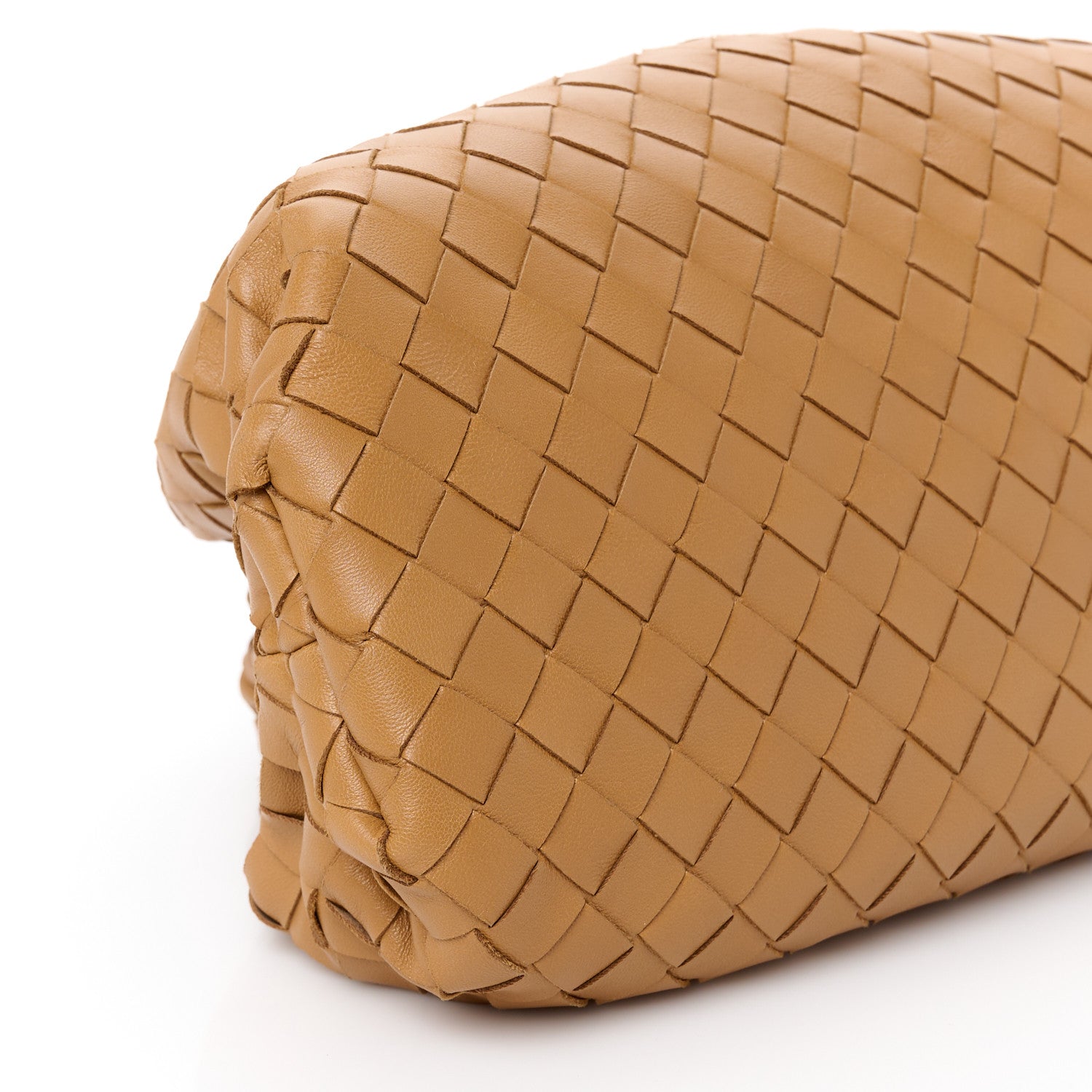 Bottega Veneta Nappa Maxi Intrecciato The Pouch Oversized Clutch Caramel 9 of 10