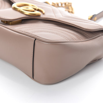 Gucci Calfskin Matelasse Small GG Marmont Shoulder Bag Porcelain Rose 8 of 8