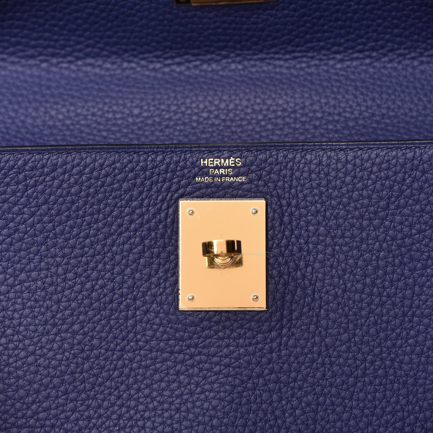 Hermes Taurillon Clemence Kelly Retourne 28 Bleu Encre 38 of 41