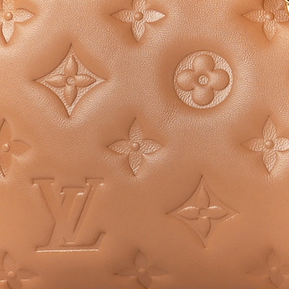 Louis Vuitton Lambskin Embossed Monogram Coussin PM Camel 9 of 11