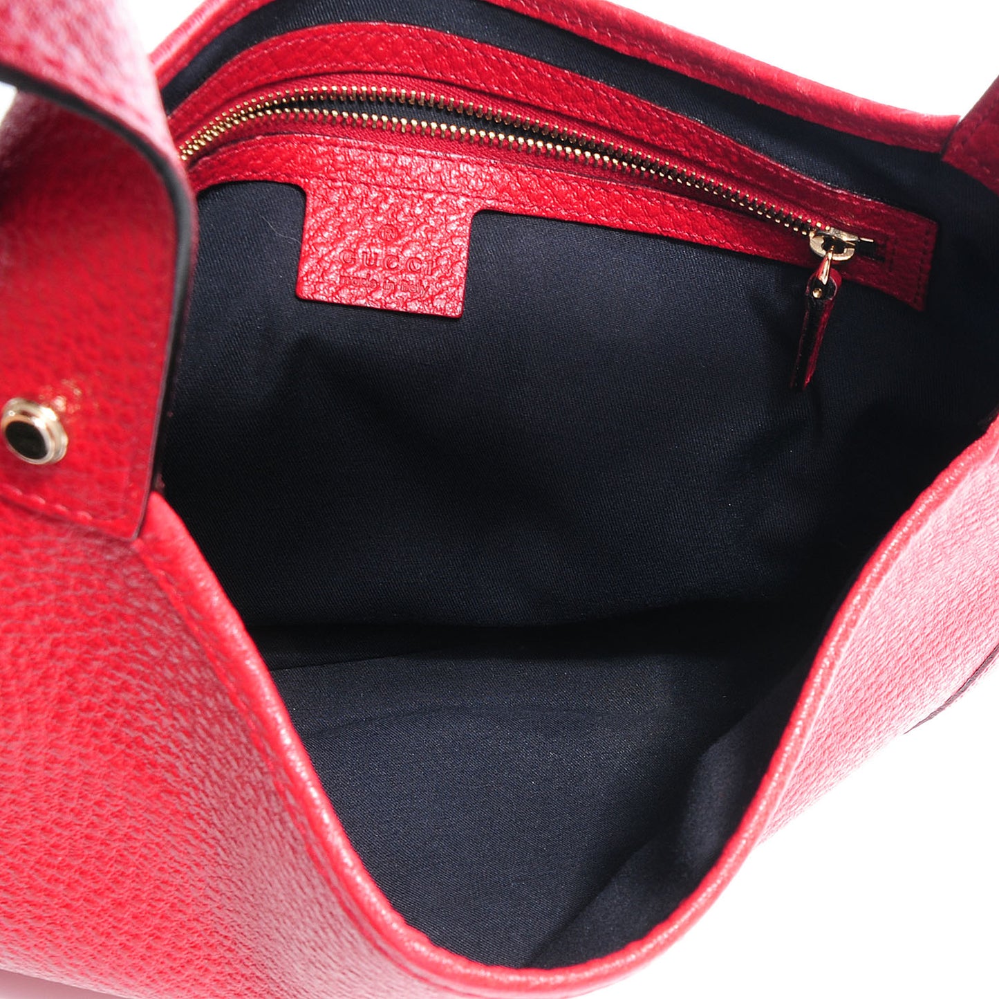 Leather Junco Small Hobo Red