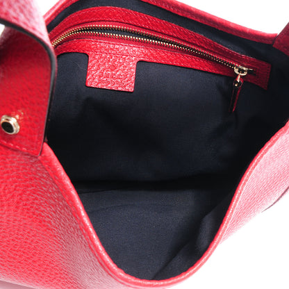 Gucci Leather Junco Small Hobo Red 5 of 7