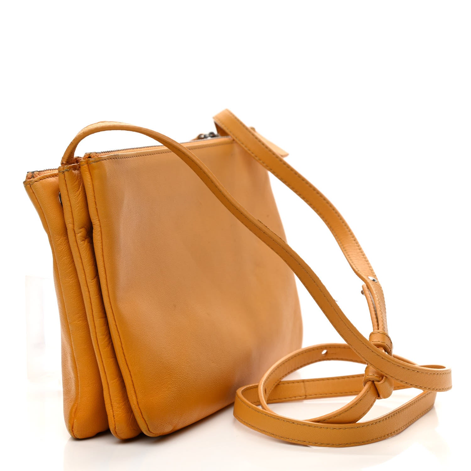 Celine Lambskin Small Trio Crossbody Bag Sunflower 2 of 15