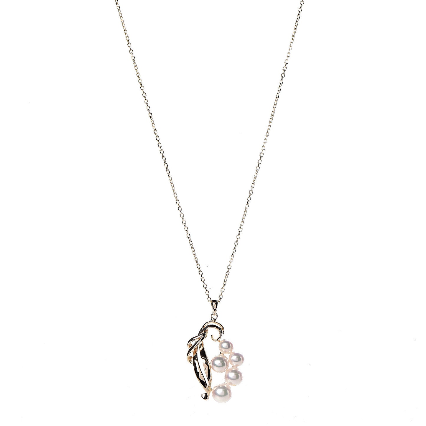 14K Yellow Gold Akoya Pearl 4.5-6.5mm Pendant Necklace