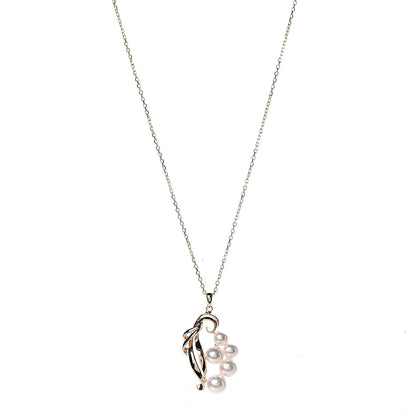 Mikimoto 14K Yellow Gold Akoya Pearl 4.5-6.5mm Pendant Necklace 1 of 7