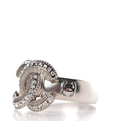 Chanel Crystal CC Ring 6 Gold 4 of 7