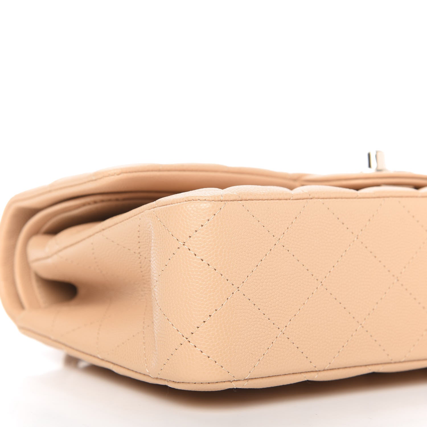 Chanel Caviar Quilted Medium Double Flap Light Beige 6 of 10