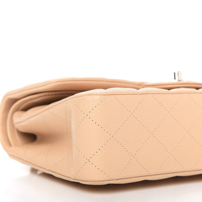 Chanel Caviar Quilted Medium Double Flap Light Beige 6 of 10