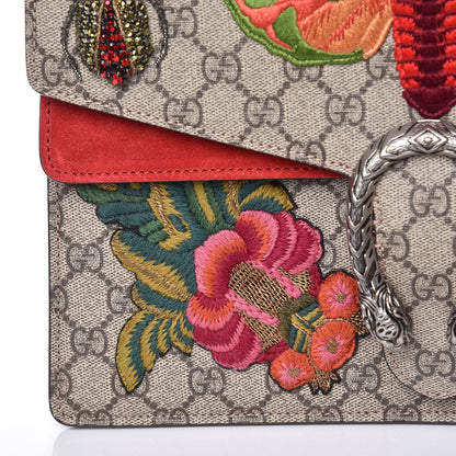 Gucci GG Supreme Monogram Embroidered Medium Dionysus Shoulder Bag Beige Hibiscus 11 of 16
