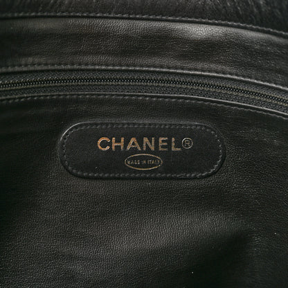 Chanel Calfskin Stitched XL Weekender Black 7 of 21