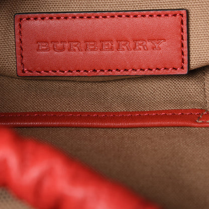 Burberry Grainy Calf Bucket Shoulder Bag Red 7 of 10