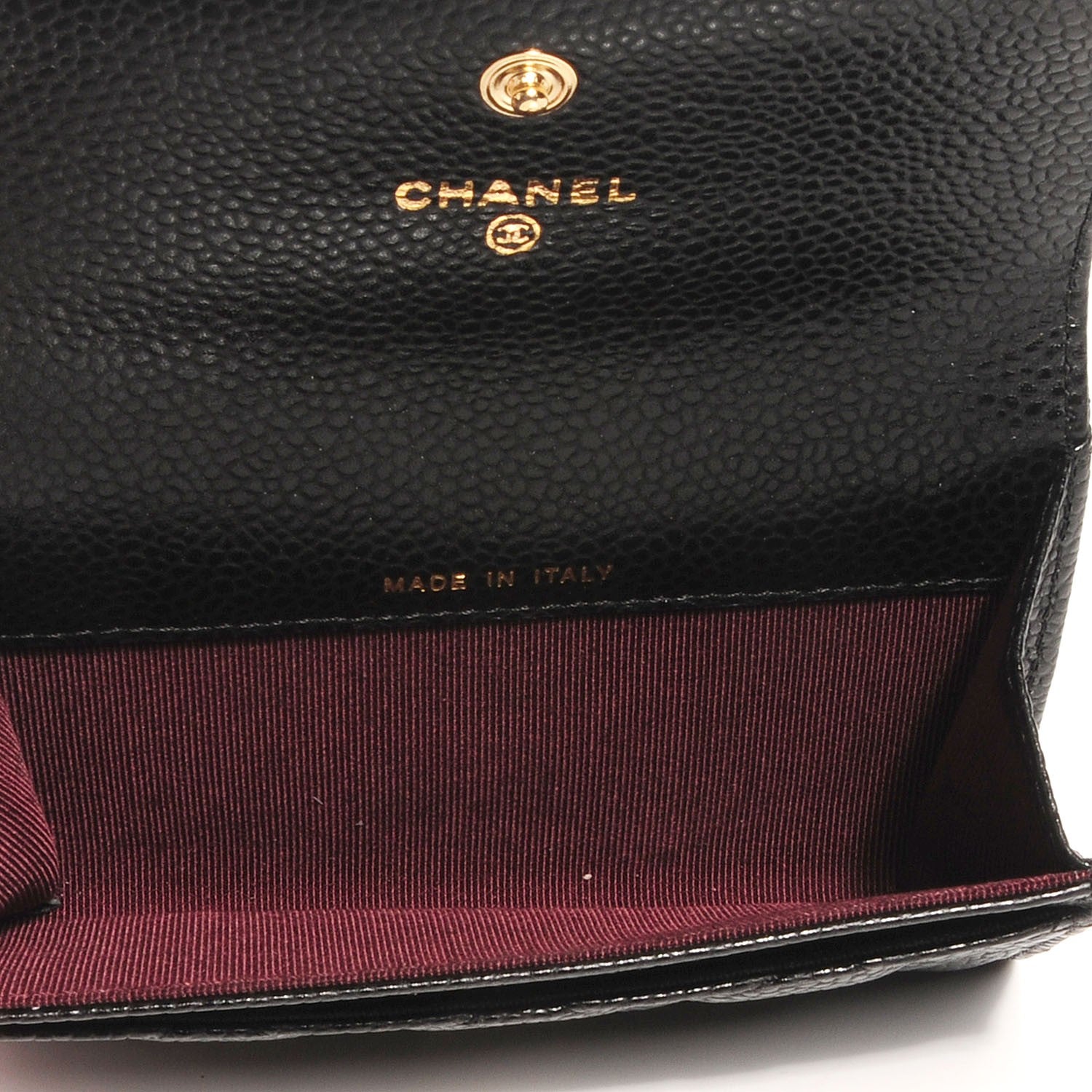 Chanel Caviar Quilted Flap Card Holder Black 8 of 8