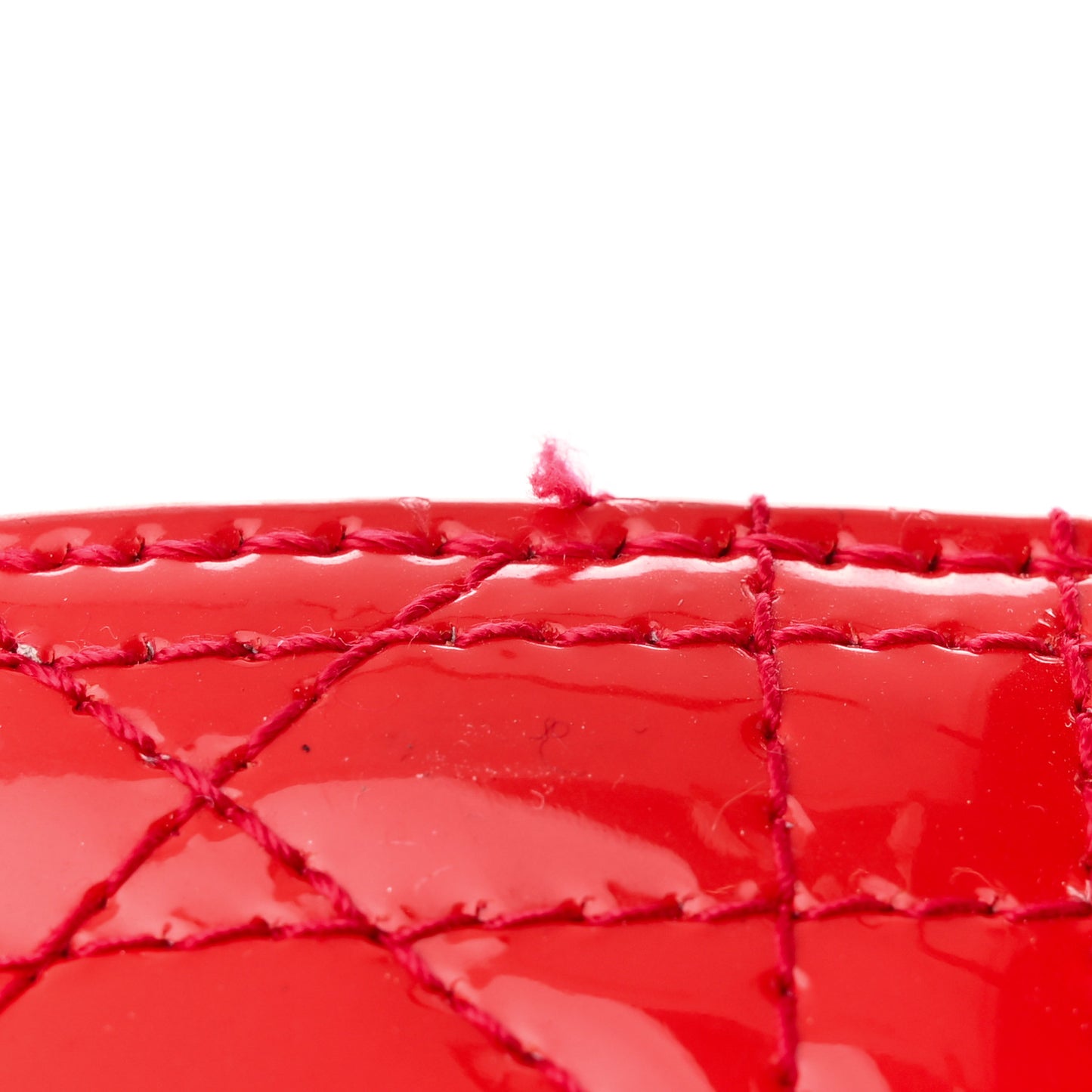 Patent Cannage Large Lady Dior Fuchsia