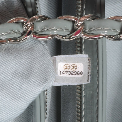 Chanel Patent Quilted Medium Just Mademoiselle Grey 7 of 7