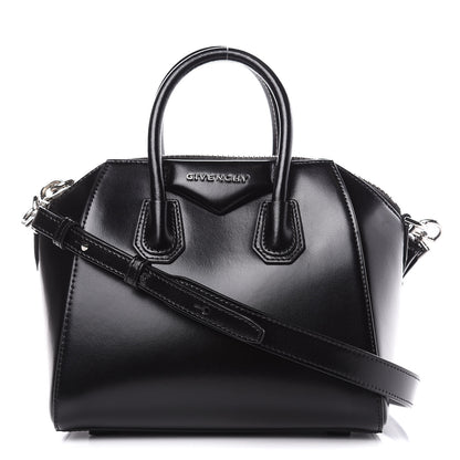 Givenchy Shiny Lord Calfskin Mini Antigona Black 1 of 12
