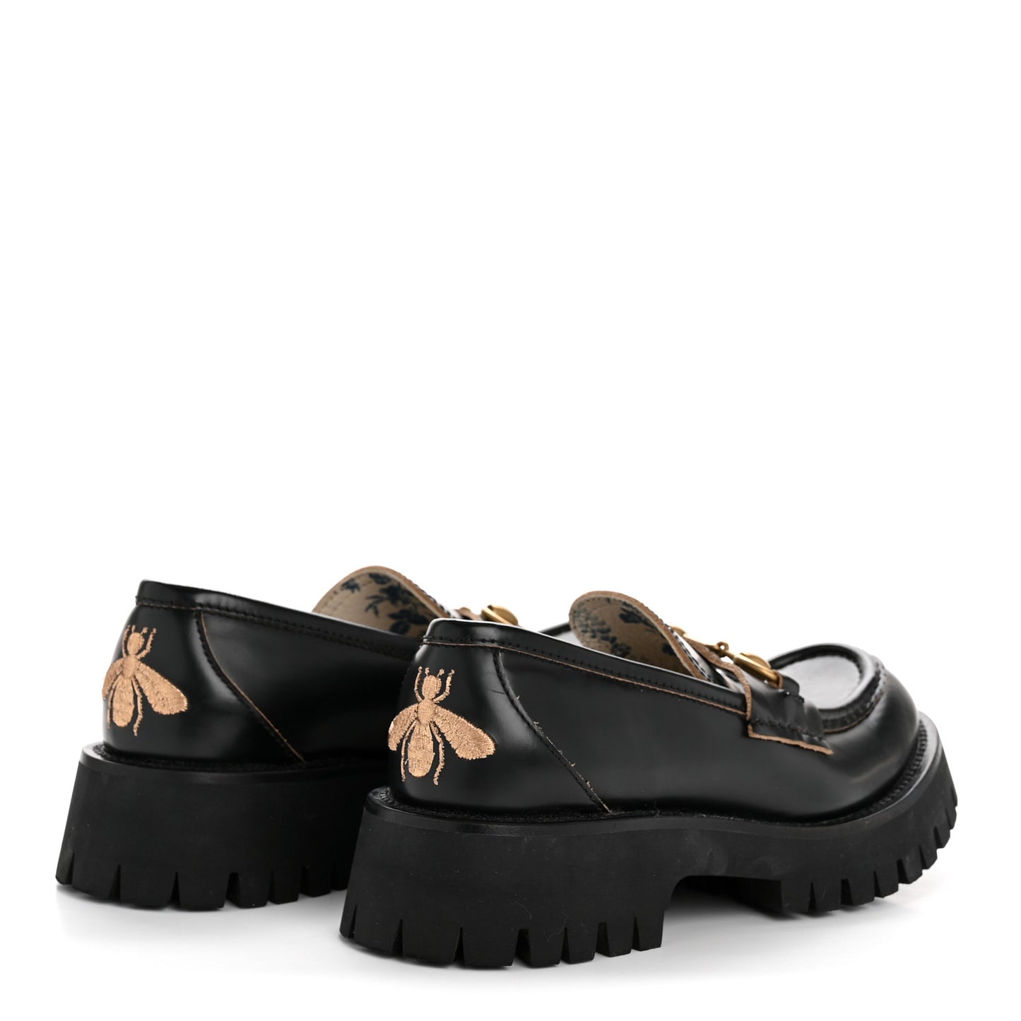 Cordovan Lux Womens Harald Horsebit 25mm Platform Loafers 36 Black