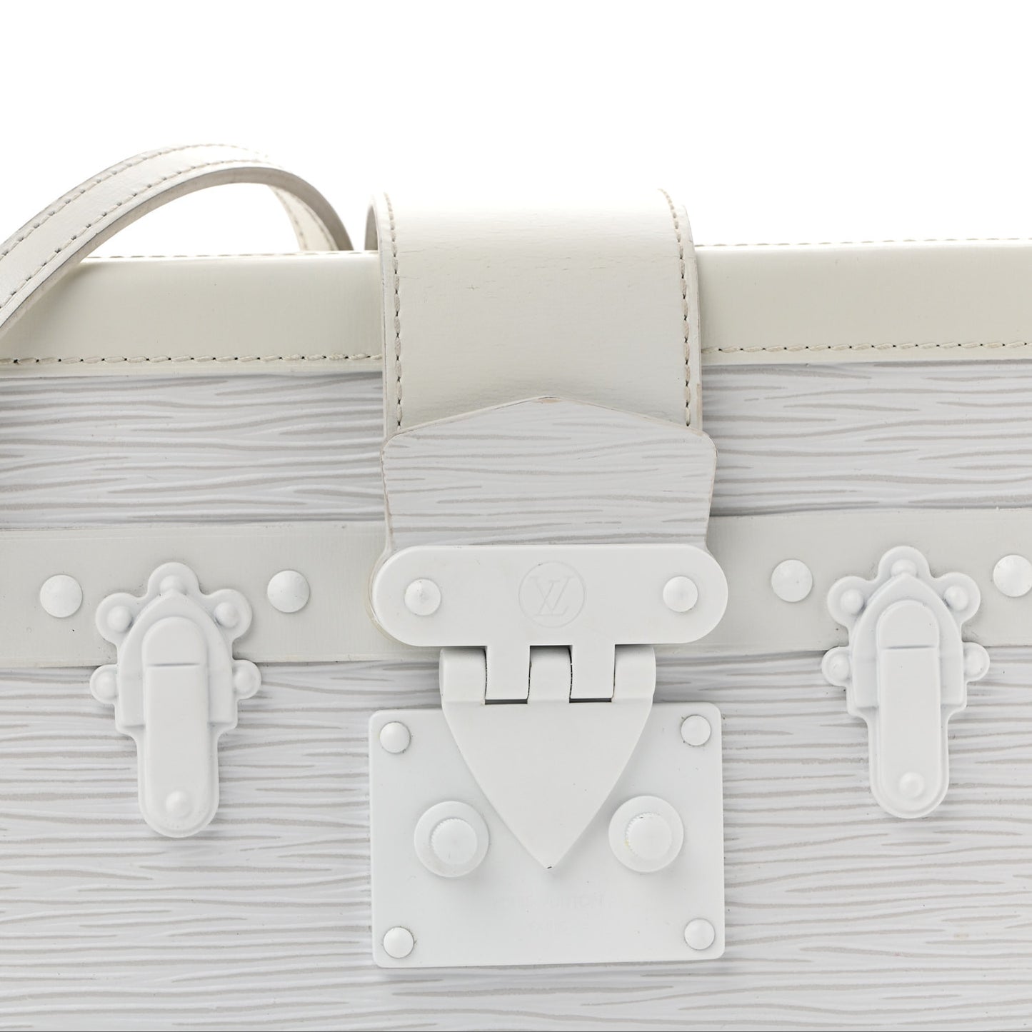 Epi Monochrome Petite Malle White