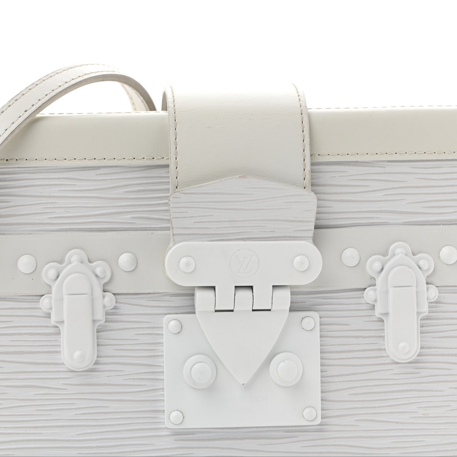 Louis Vuitton Epi Monochrome Petite Malle White 7 of 14