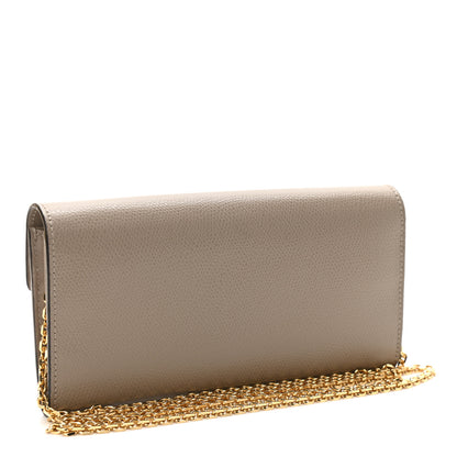 Fendi Vitello Cruise F is Fendi Continental Envelope Wallet on Chain Tortora 3 of 12
