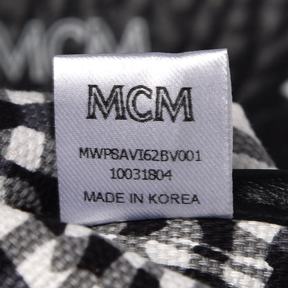 MCM Visetos Medium Reversible Shopper Tote Black 11 of 11