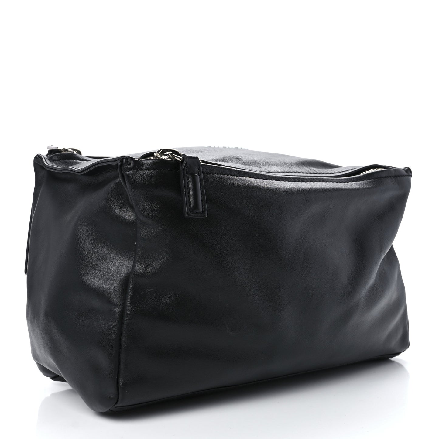 Calfskin Medium Pandora Logo Strap Black